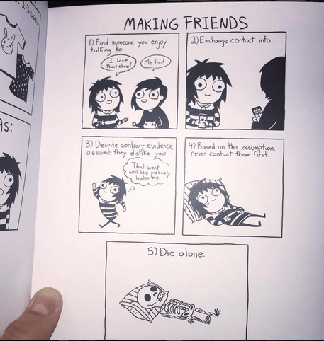 Making Friends by Sarah Anderson via Kalmia Cedar